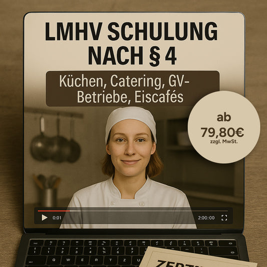 LMHV Schulung nach §4 - Küchen, Catering, GV-Betrieben, Eiscafés - swhs-lmhv